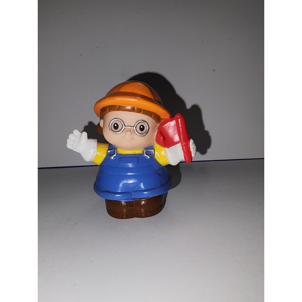 Vintage Little‎ People Fisher Price Maggie Construction Worker Girl SB1
